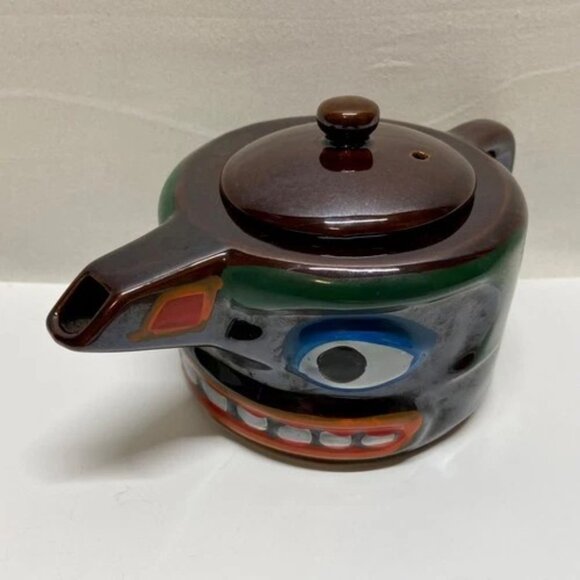 Vintage Native American Creamer Stackable Totem Mask Victoria Ceramics Japan EUC - Picture 11 of 15